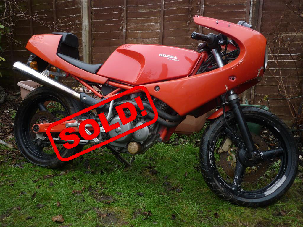 Gilera Saturno with sold sign